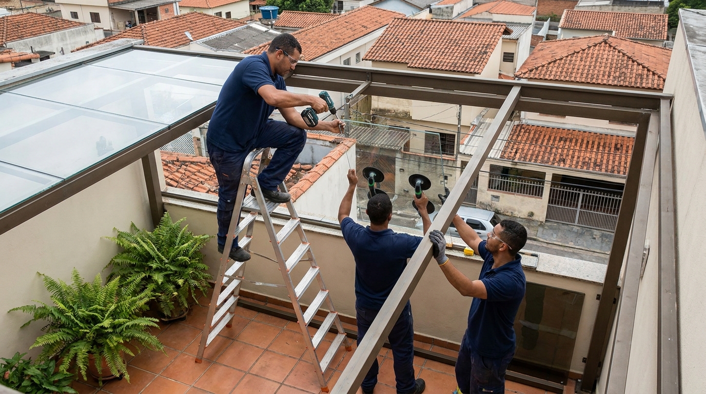 Cobertura de Vidro em Olinda‑PE